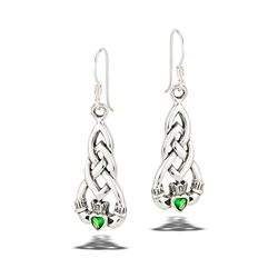 Fancy Intertwined Dangle Claddagh